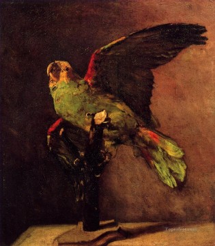 花 鳥 Painting - ヴィンセント・ファン・ゴッホ 緑のオウム 1886 鳥